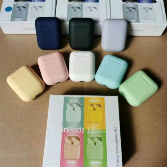 HEADSET BLUETOOTH INPOD i12 MACARON