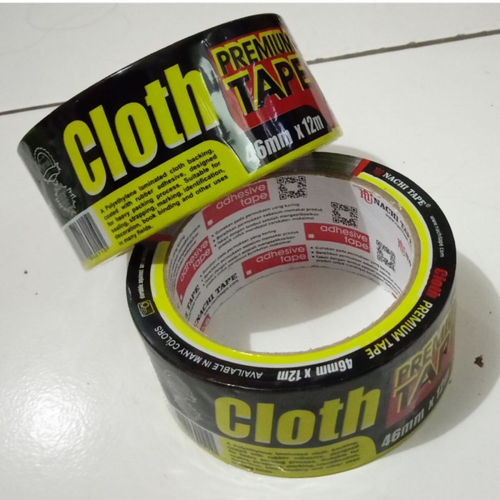 

LAKBAN HITAM NACHI 2 IN x 12M/CLOTH PREMIUM TAPE