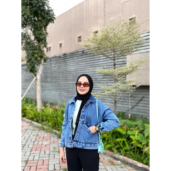 JACKET JEANS ZILVA LUCU OVERSIZED KEKINIAN