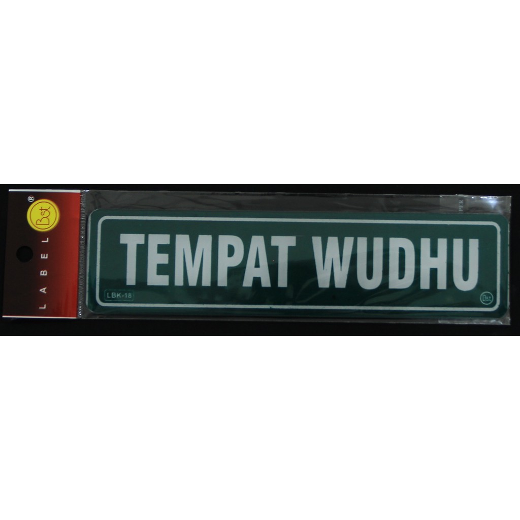 

Label Akrilik Tempat Wudhu