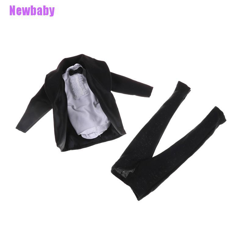 (Newbaby) 1 set Tuxedo Formal Aksen Pita Warna Hitam Untuk Pernikahan