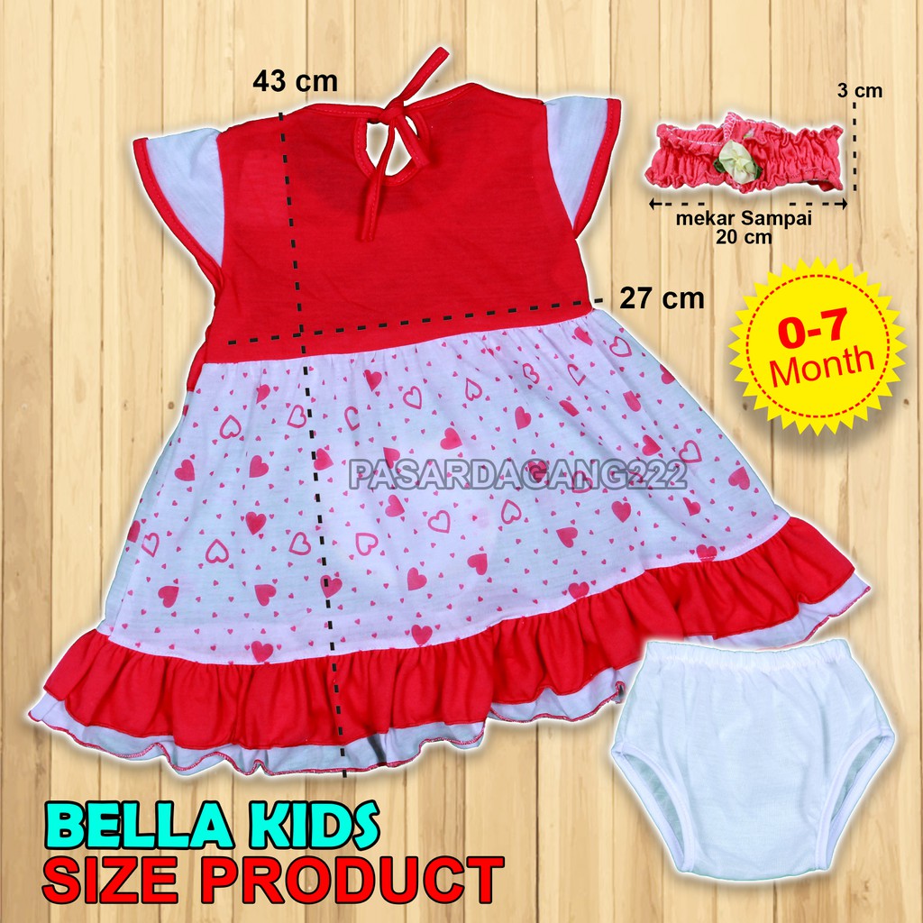 DRESS ANAK PEREMPUAN BELLA KIDS