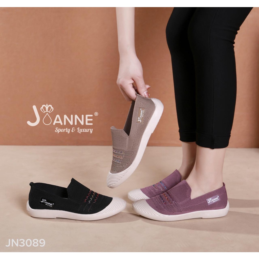 JOANNE Sepatu Wanita Slip On Shoes #JN3089 ORIGINAL