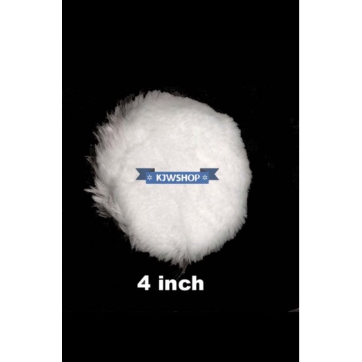 Wool Poles Mobil 4" Wool Polishing 4" Backing Velcro Wool Poles 4 Inch Velcro Wool Poles Ukuran 4" T