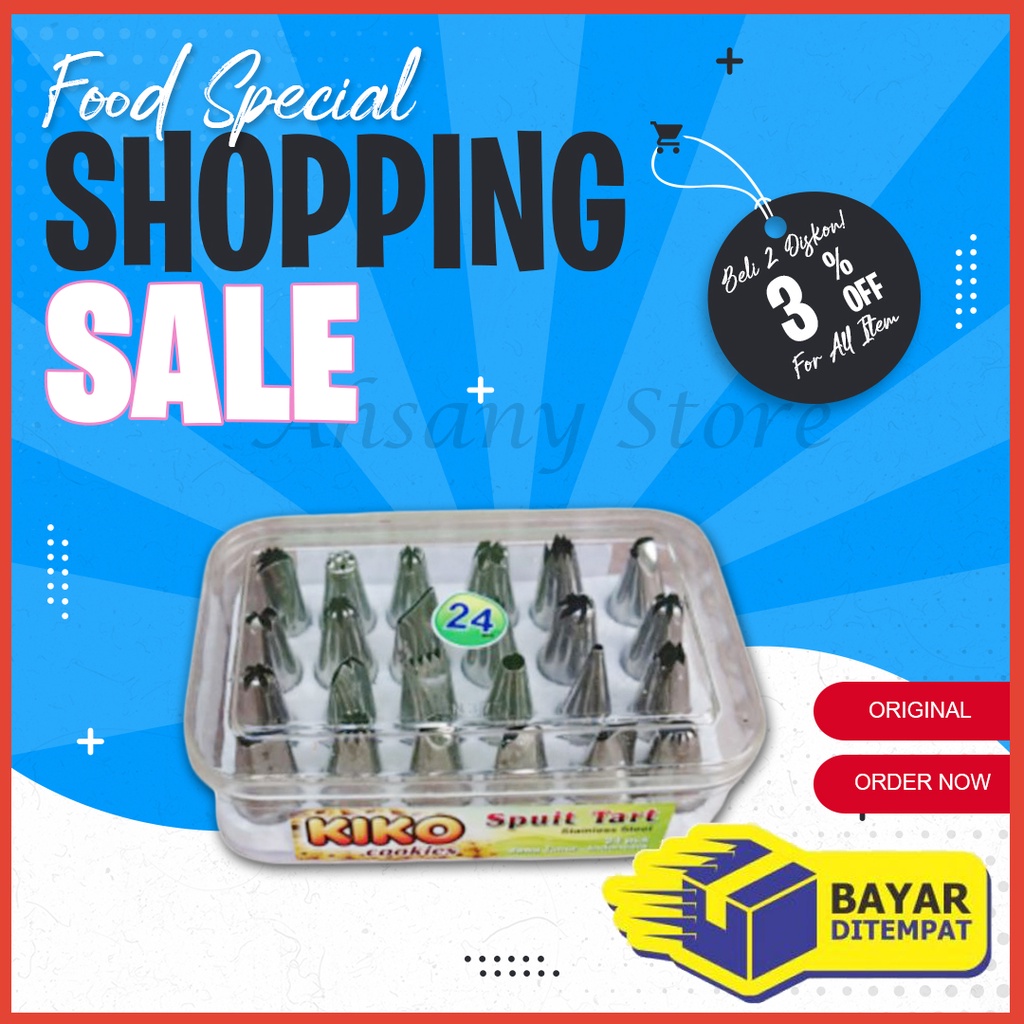 Spuit Kue 24 Pcs