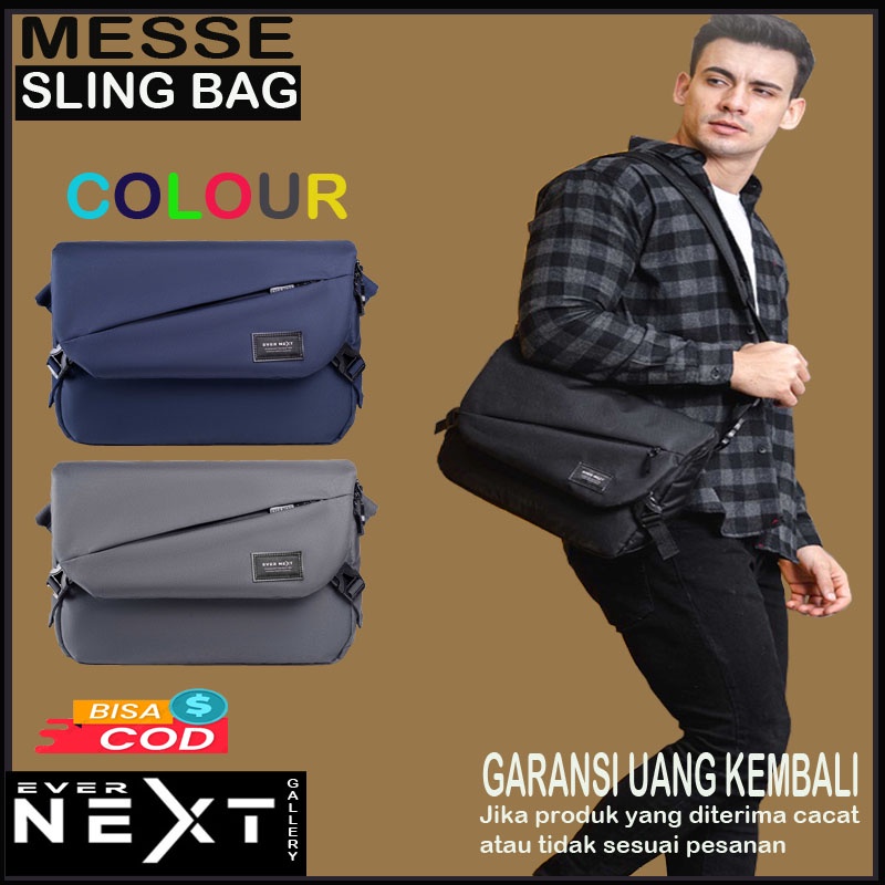 TAS SLEMPANG SELEMPANG UNISEX PRIA WANITA TERBARU TAS LAPTOP 14&quot; SLING BAG MESSENGER COWOK TAS BAHU PRIA DISTRO KUALITAS IMPORT