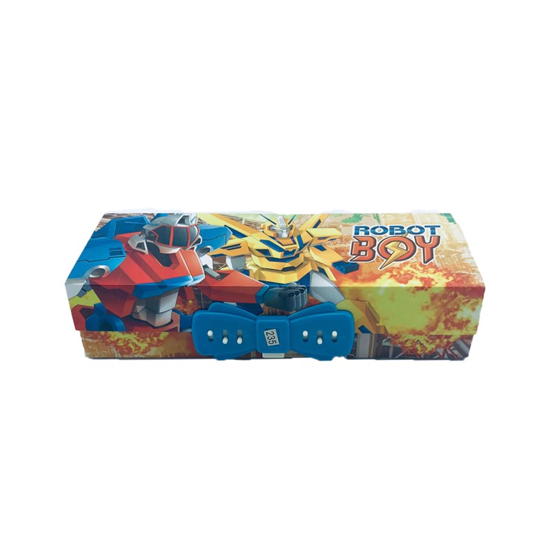 Kiky / Tempat Pensil / Tempat Pensil Kunci Kode / Motif Robot Boy