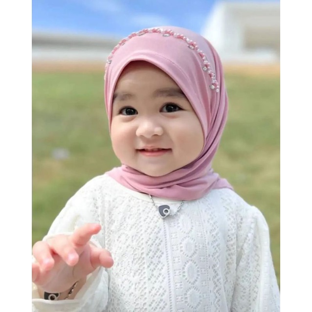 JILBAB PASHMINA INSTAN ANAK | JILBAB PASHMINA MUTIARA ANAK | JILBAB PASHMINA INSTAN JERSEY ANAK PEAR