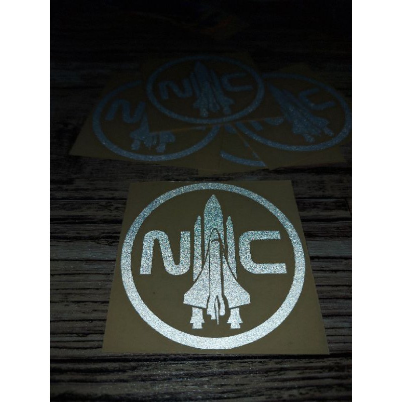 STICKER NASA CUTTING BULAT