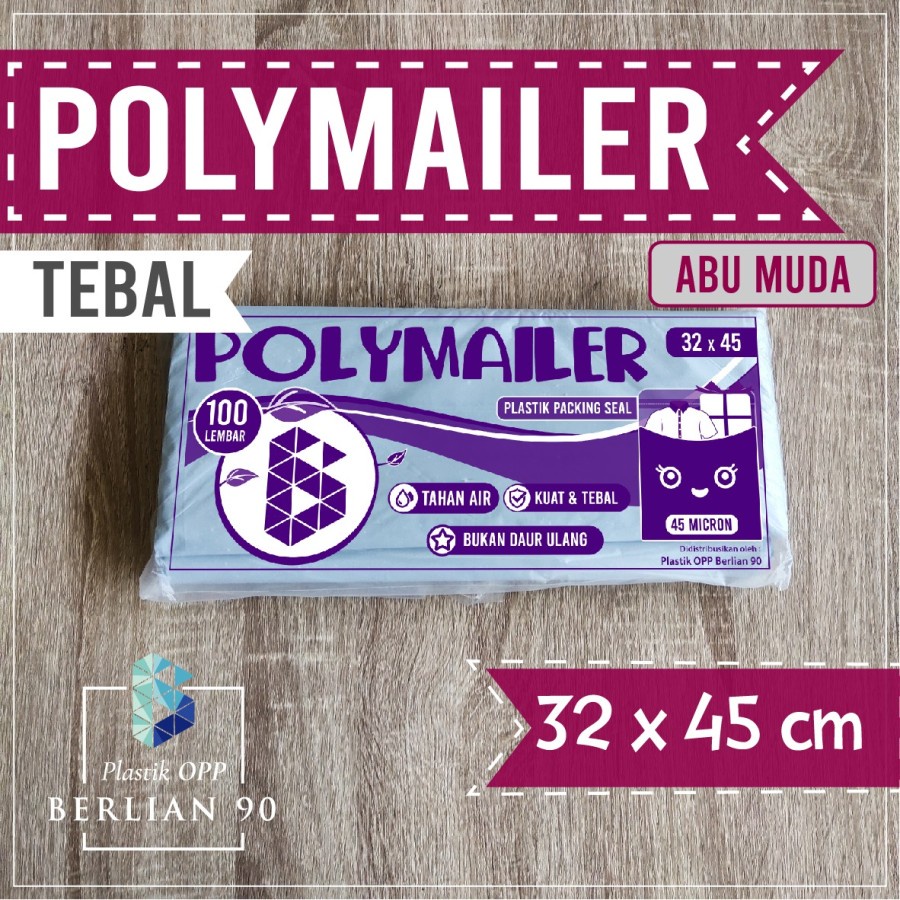 

Plastik Polymailer 32x45 cm Plastik Amplop Abu Muda Plastik Packing Online Shop