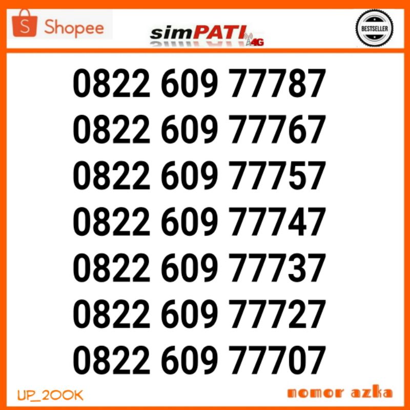 Nomor Cantik perdana simpati tahun 1990 1991 1996 rapi