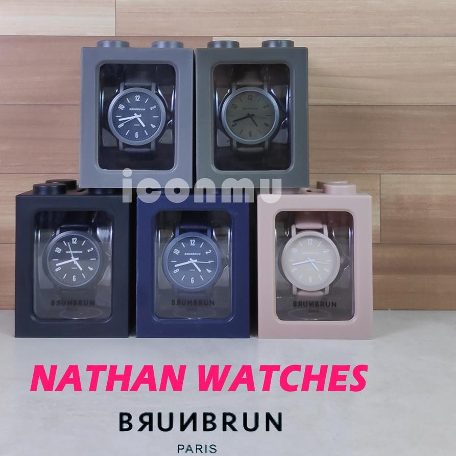 BrunBrun Paris Jam Tangan Seri NAYLA & NATHAN Strap Kulit Sintetis