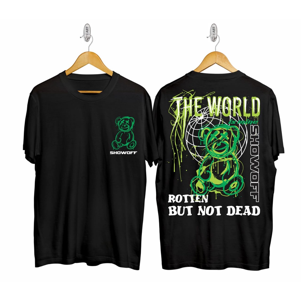 Kaos murah Kaos distro murah baju  distro pria t-shirt murah combed30s show doff world