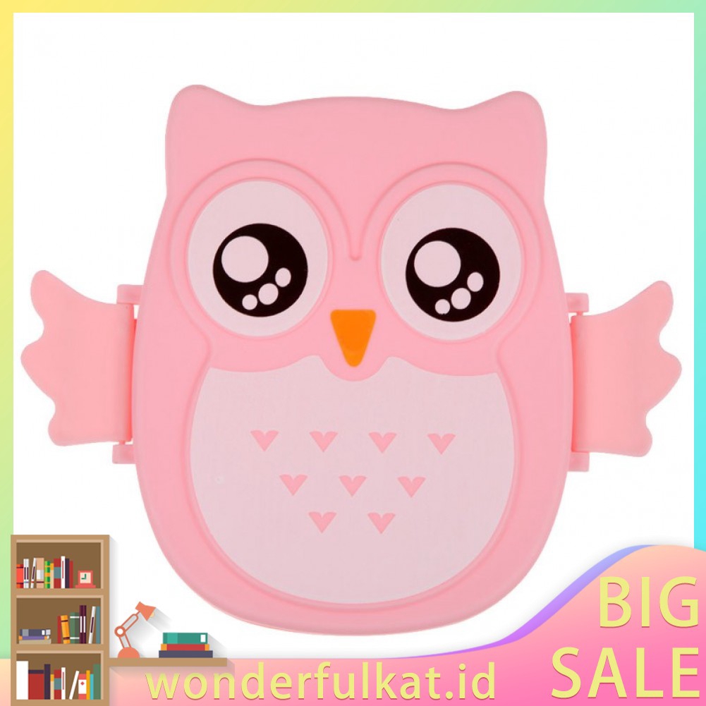 Kotak Makan Bento Desain Kartun Burung Hantu Untuk Makan Siang Shopee Indonesia