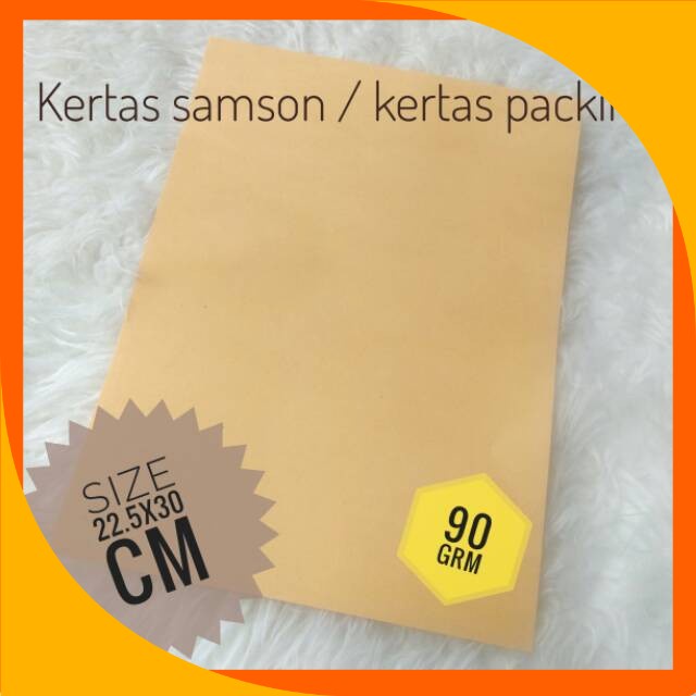 

22.5x30 cm Kertas samson 90 gsm/ kertas packing olshop isi 50 lembar