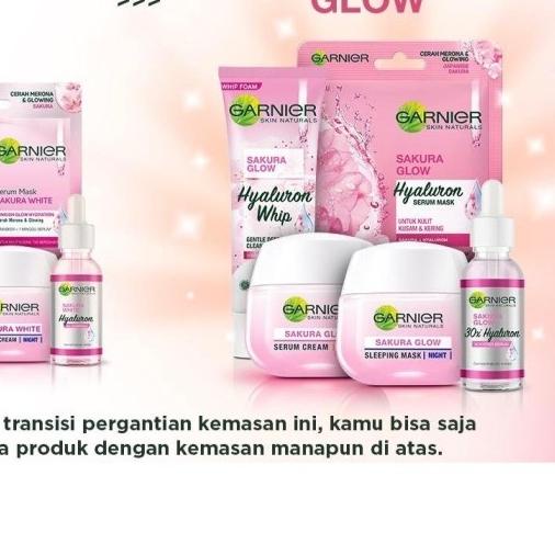 ➾ Garnier sakura white night cream krim malam pemutih 50ml ❋