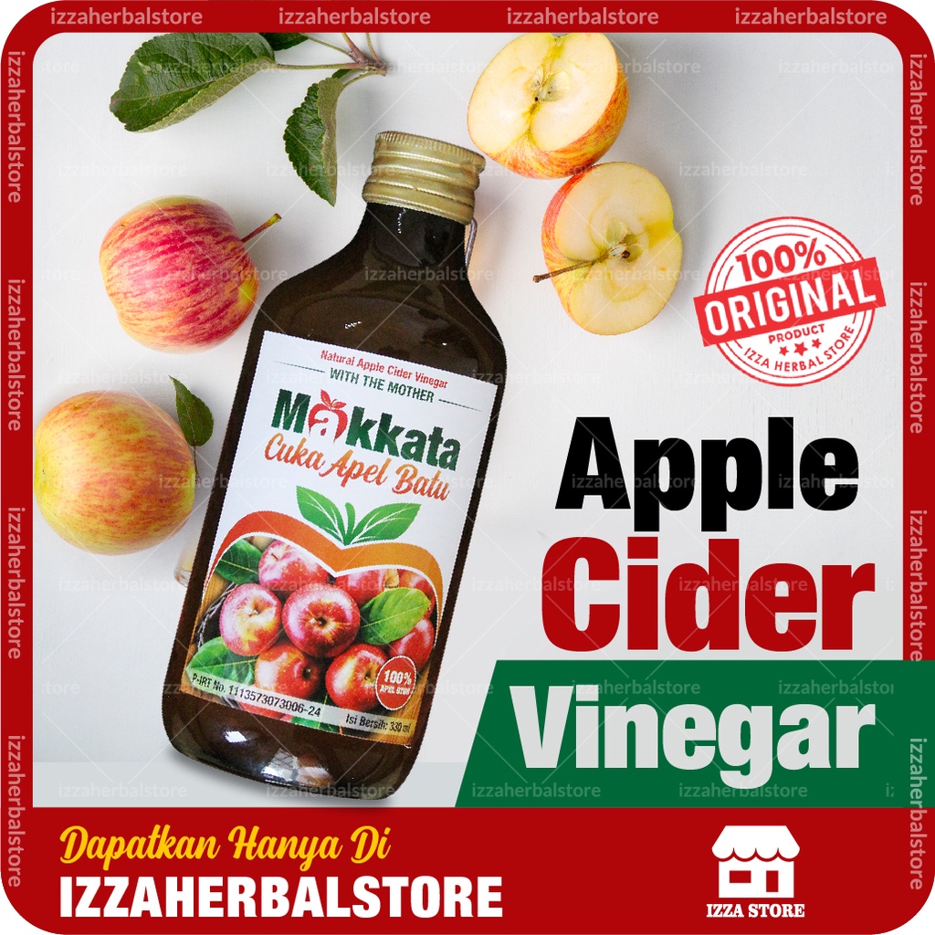 CUKA APEL Apple Cider Vinegar With Mother Halal Original MAKKATA Untuk Batu Empedu Paling Ampuh BPOM