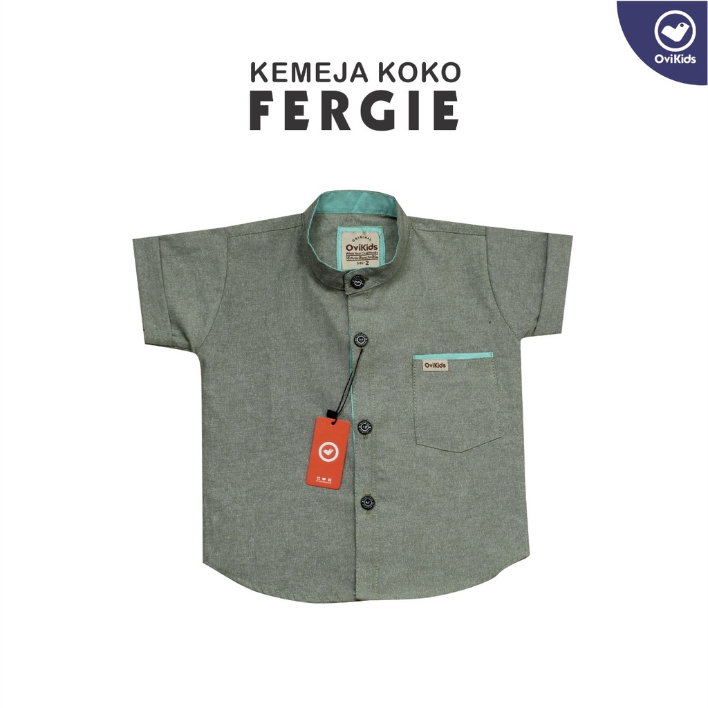 KEMEJA ANAK LAKI-LAKI FERGIE KEMEJA BAJU ANAK LAKI LAKI 1-9 TAHUN OVIKIDS