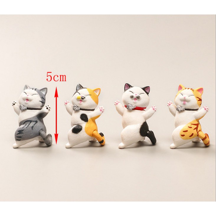 (Cod Tangding) Mainan Boneka Tangan Kucing Kartun 9 Warna Ukuran 5cm