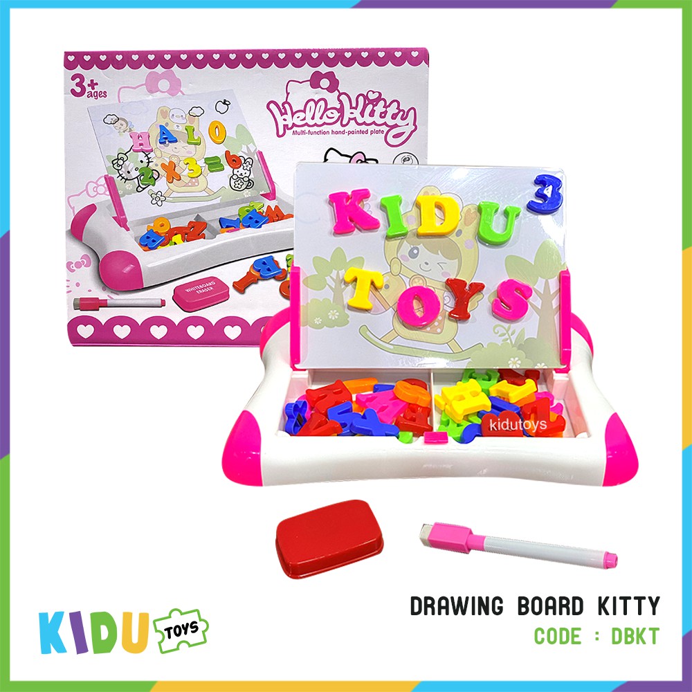 Mainan Anak Drawing Board / Papan Tulis Magnet Kidu Toys