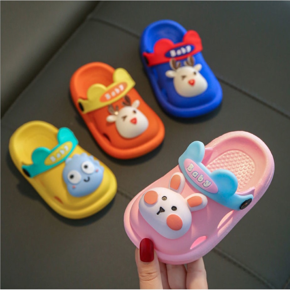 Sandal eva import anak motif Rusa / Dino / Kelinci