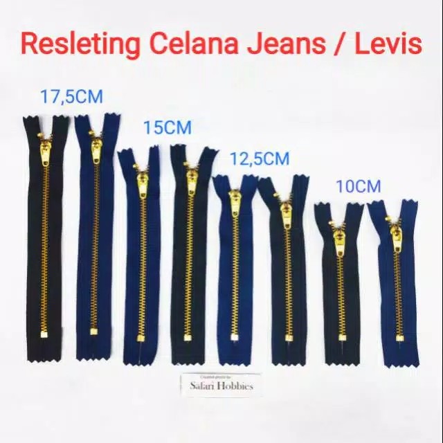 Resleting Celana Ykk Jeans Levis Bahan Gigi Besi Shopee Indonesia