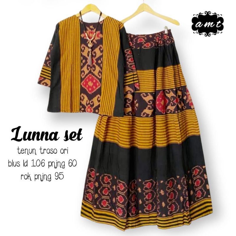 Setelan Rok Oneset Tenun Troso Ori #2