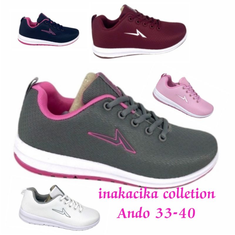 sepatu sport running Ando nitta original sepatu sneaker wanita