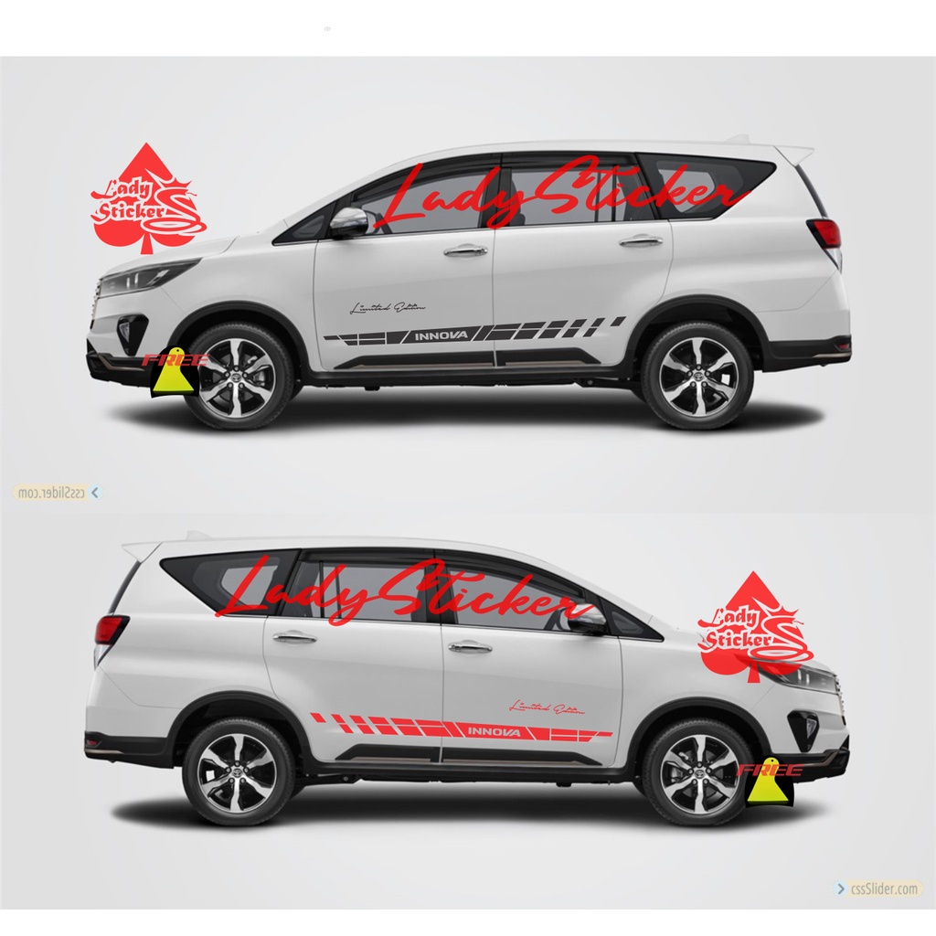 LIST STICKER STIKER MOBIL INNOVA VENTURER STRIPING STICKER MOBIL TOYOTA VENTURER BODY SAMPING