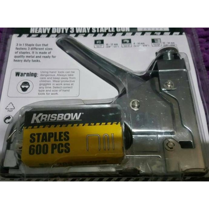 

Termurah Krisbow Heavy Duty 3In1 Staple Gun / Stapler Manual / Staples