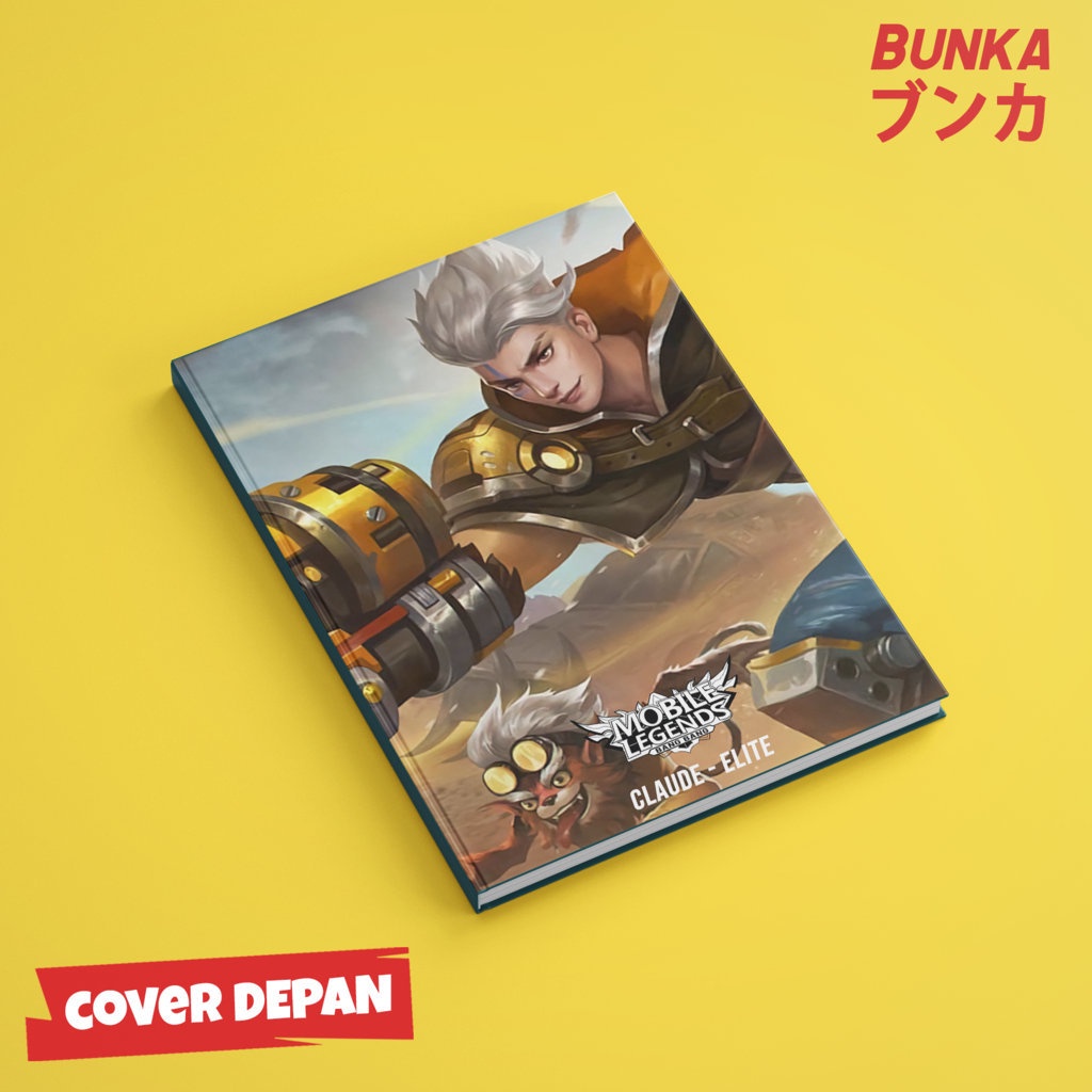 

Notebook Mobile legends Claude Elite Hardocover A5 Buku tulis catatan Notes Agenda planner Jurnal