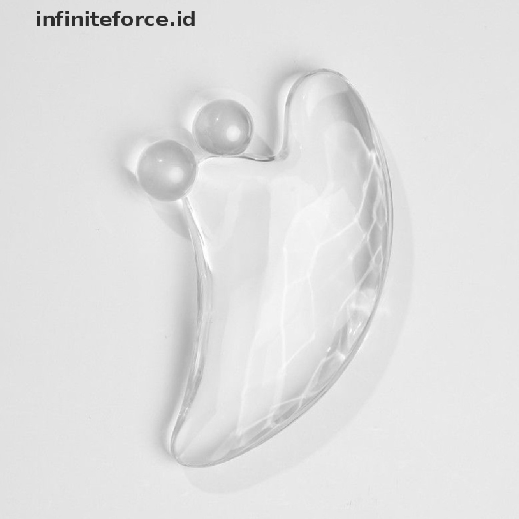 (infiniteforce.id) Alat Pijat gua sha Bentuk Hati Untuk Wajah / Tubuh