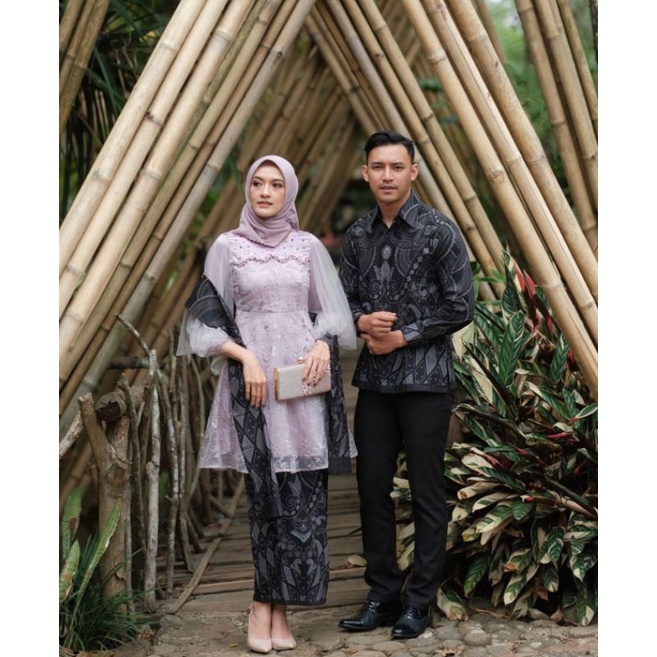 SET COUPLE LUNA TUNIK LILAC