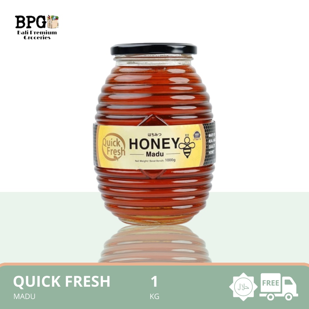 

Quick fresh honey jar 1000 gram / kemasan kaca