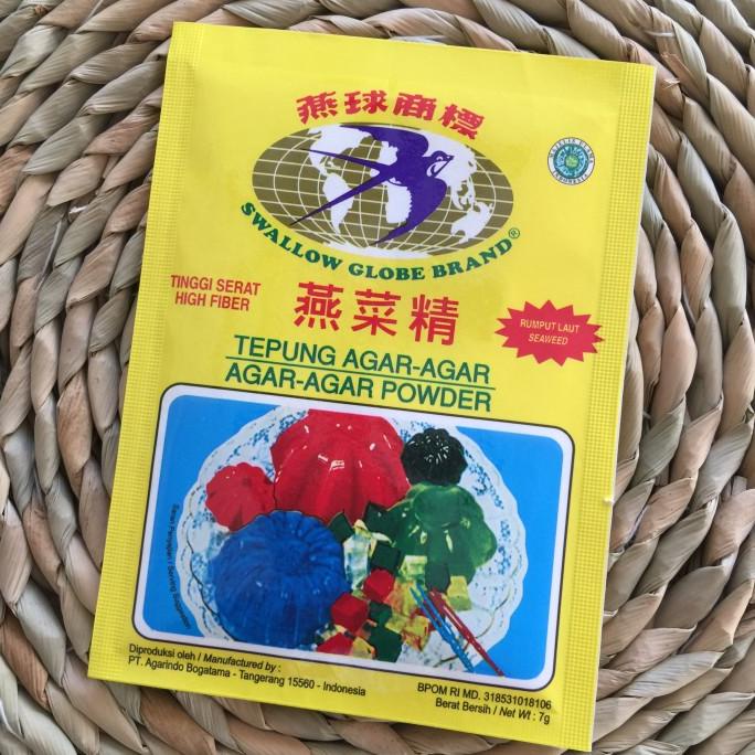 

<<<<<] agar agar swallow globe 1 box 12 sachet