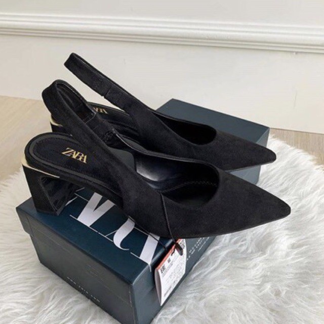 Zara heels suede