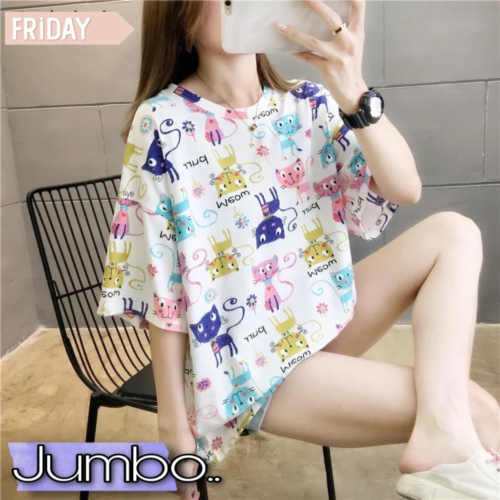 Damai fashion jakarta - ASLI JUMBO baju atasan KAOS JUMBO - big size YUNITA - konveksimurah