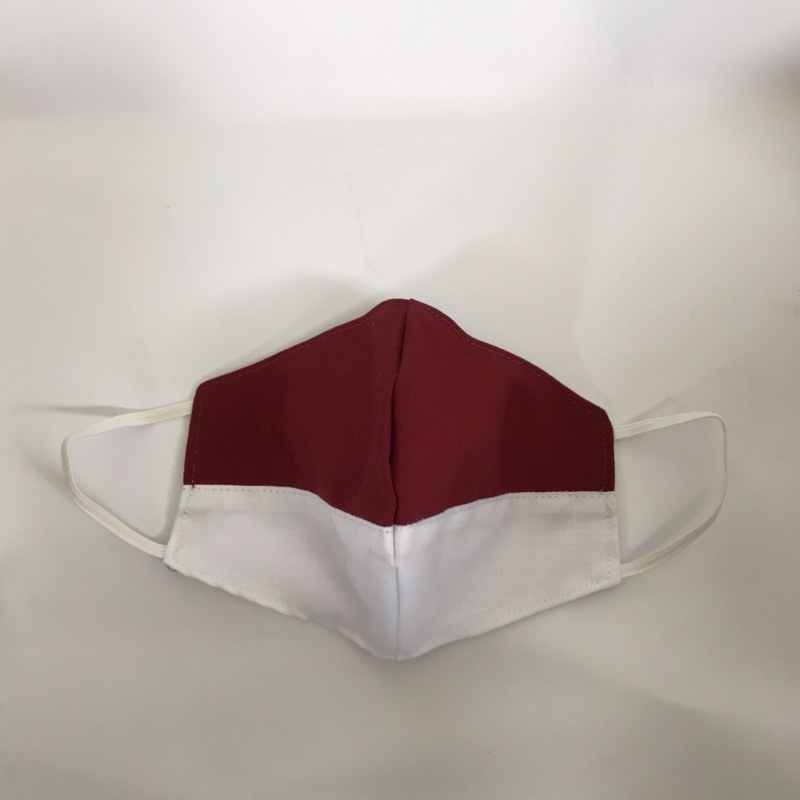 MASKER KAIN MERAH PUTIH MODEL SCUBA