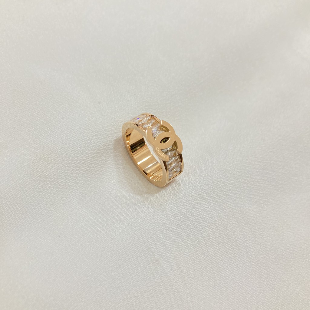 [NOIN] Cincin Titanium Wanita Elegan - CNT-019