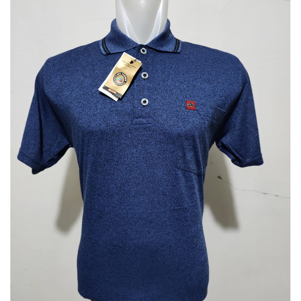 Kaospolos - Kaos kerah pria dewasa saku korea twist | kaos pria berkerah saku lengan pendek
