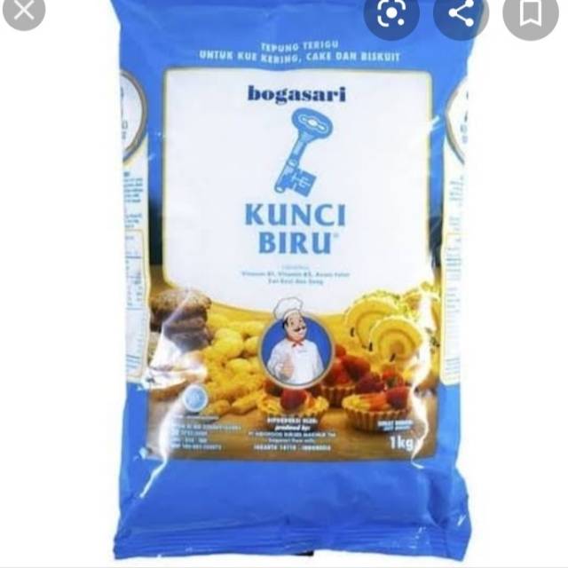 

Tepung terigu kunci biru 1kg