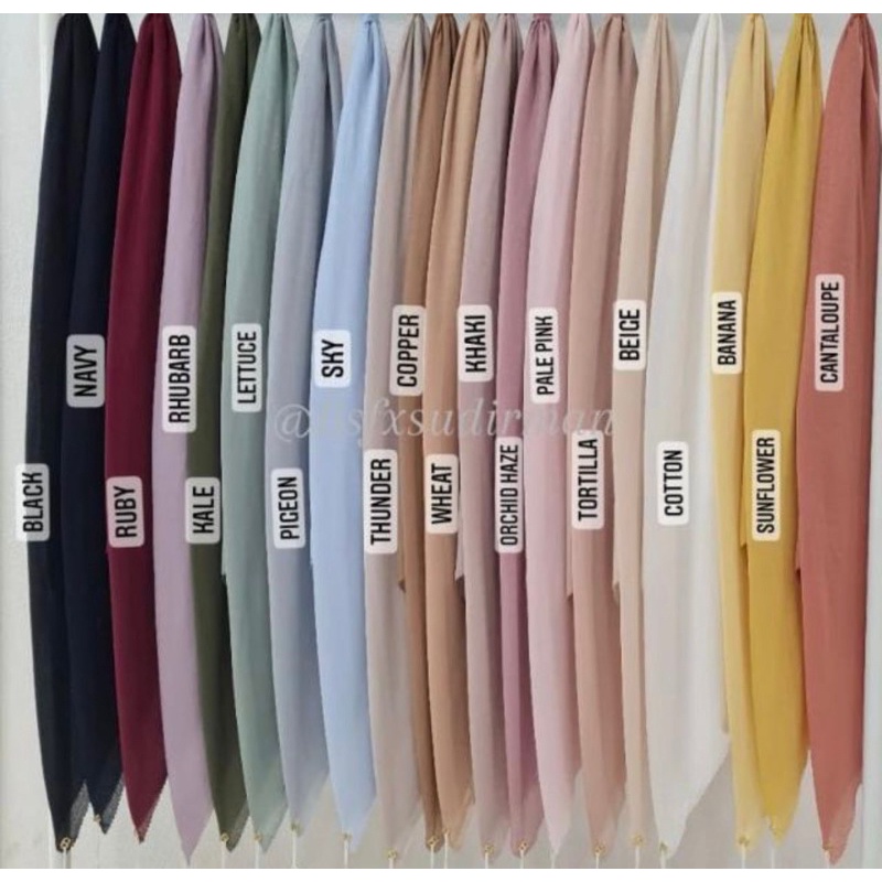 Tapis embossed buttonscarves voal reguler