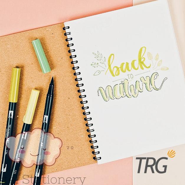 

[KODE V69BF] Buku Tulis Catatan A5 Dotted Grid Plain Ruled TRG - TRG Kraft Cover Spiral Notebook A5