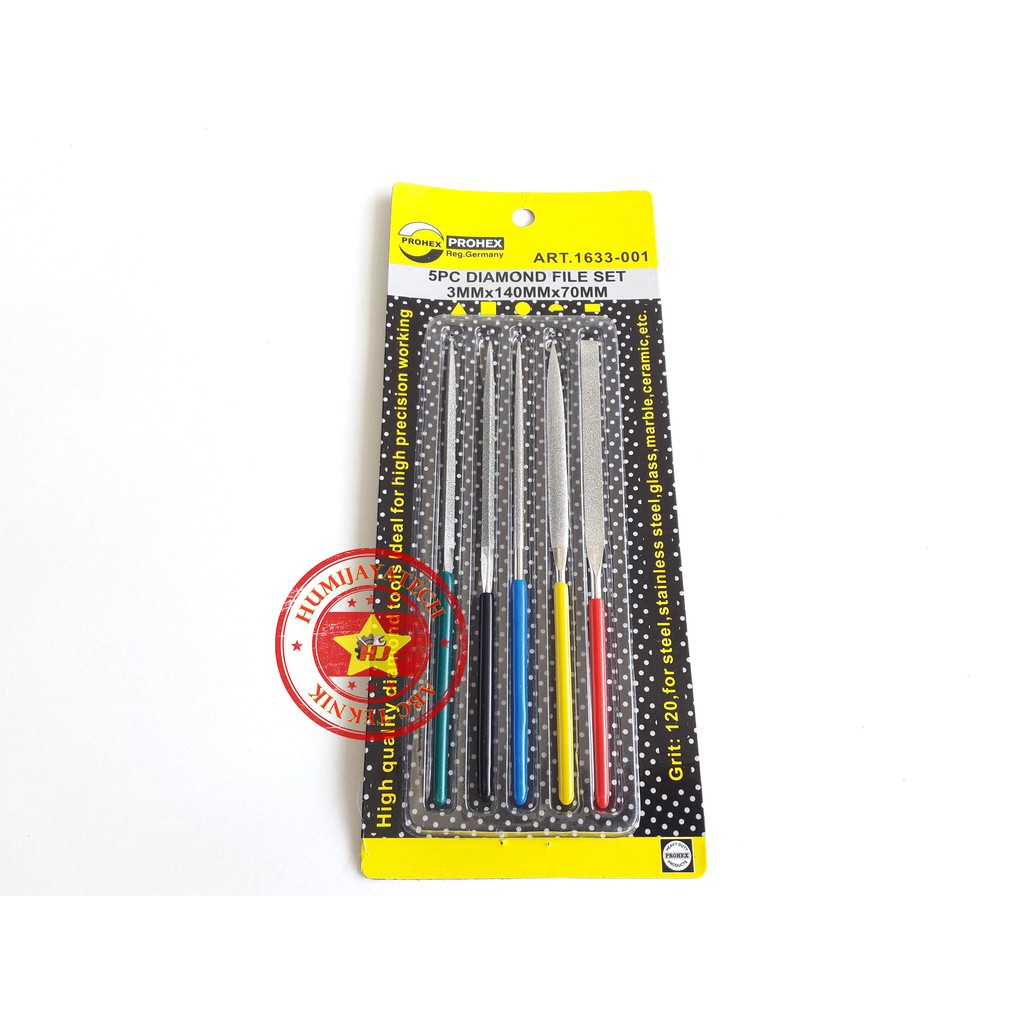 Kikir Berlian Set Prohex / Kikir Mini Set / Kikir Emas Berlian