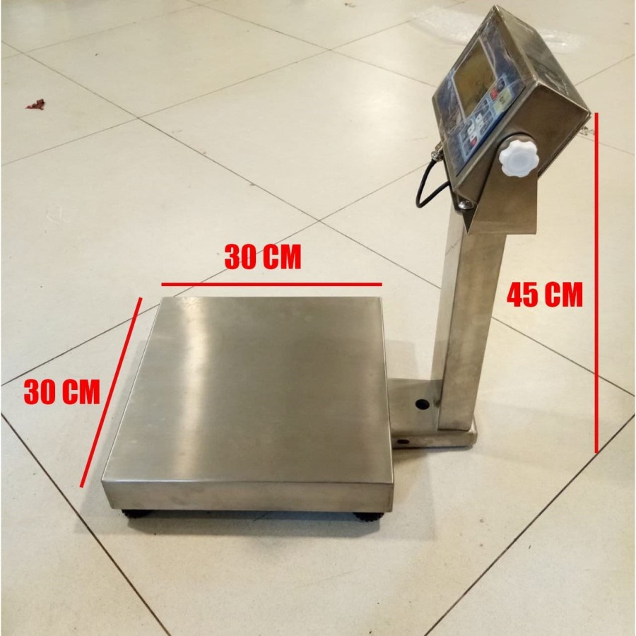 Timbangan Barang Digital Full Stainless Steel 30kg 0.001kg Waterproof