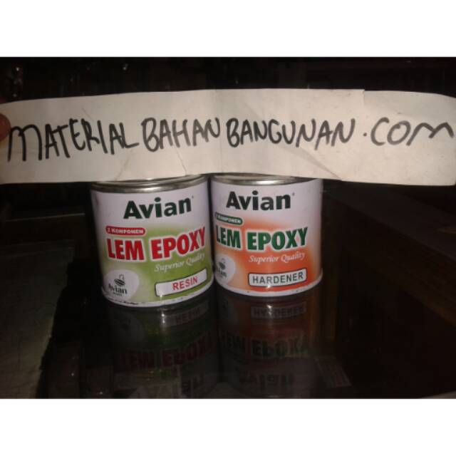 Lem epoxy 2 komponen ( resin + hardener ) kayu, besi, kaca, dll