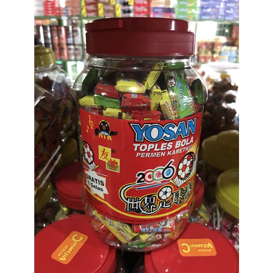 

Yosan Permen Karet Toples Bola 460gr