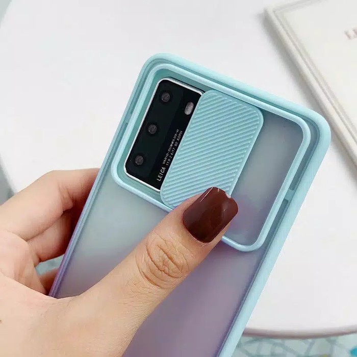 IPHONE X/ XS/ XS MAX/ IPHONE 12/ 12MINI/ 12PRO/ 12PRO MAX/ CASE DOVE MACARON SLIDE CAMERA PROTECTION