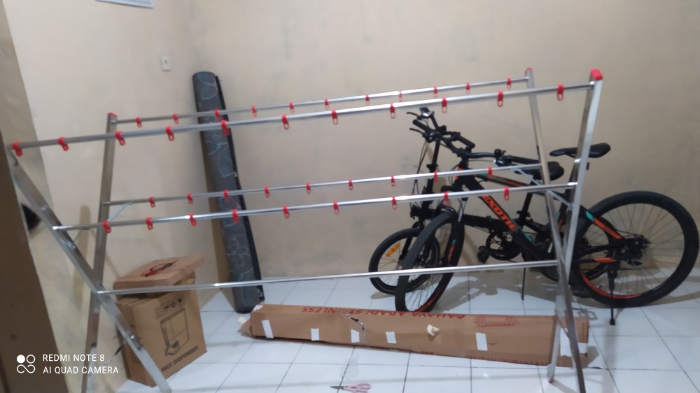 Jemuran Baju Stainless Jemuran Pakaian Stainless Simpel Dan Kokoh Kuat Serta Anti Karat Dijamin