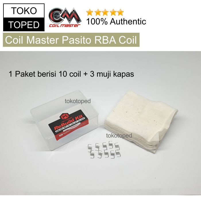 koleksi kawat Authentic Coil Master NI80 Coil for Pasitox RBA